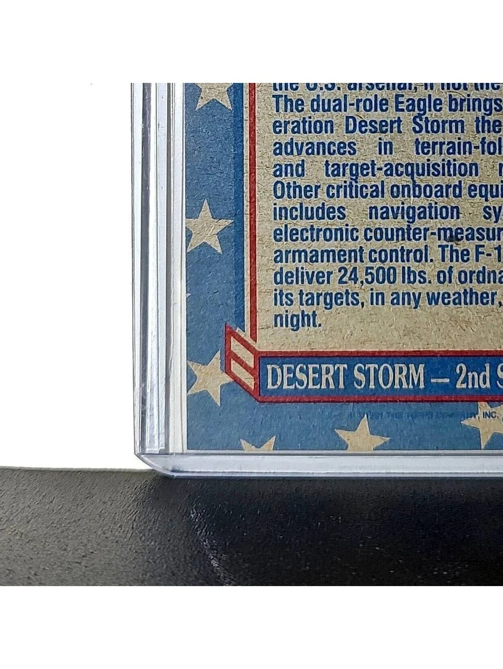 F-15 Eagle 1991 Topps Desert Storm #109 Card - Picture 9 of 10